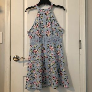 Never worn blue-flower Sunday Dress